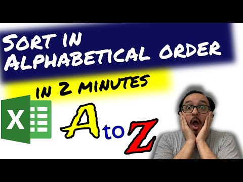 🔠 How to alphabetize your data in Excel in 2 minutes