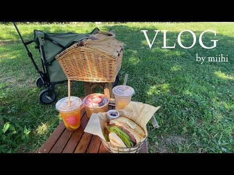 [Vlog] Autumn picnic 🥪🌾 / Sweet potato making / Refreshing udon / Japanese office worker