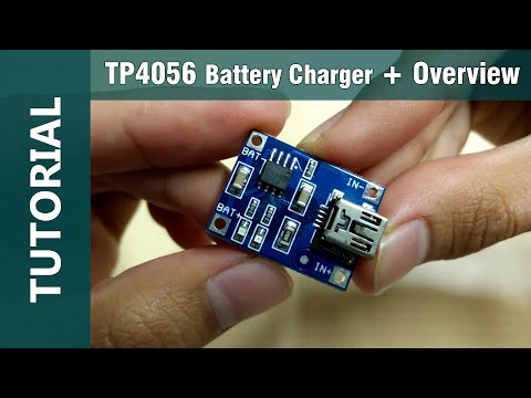 TP4056 Lithium Cell Charger Module Mini USB 5V 1A Overview