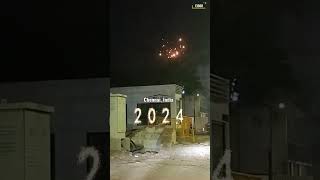 CHENNAI NEW YEAR celebrations #ei360 #newyear #celebration #fireworks #shorts  #short #youtubeshorts