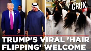 Trump In Abu Dhabi LIVE | Hair Flipping Dancers Welcome President Trump To UAE | Al-Ayyala