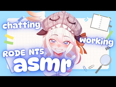 【 RODE NT5 ASMR 】whispers into your ears while working to help you focus~