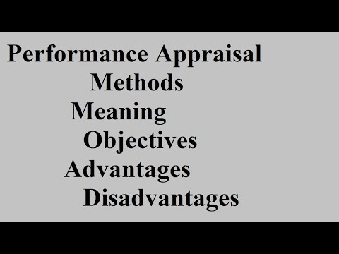 Performance Appraisal Methods |Start Here | Advantages and Disadvantages | Urdu/Hindi |Must watch