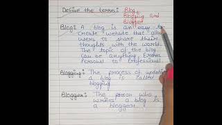 What is difference between blog blogger blogging? | Blog | Blogger | Blogging | #shorts #blog
