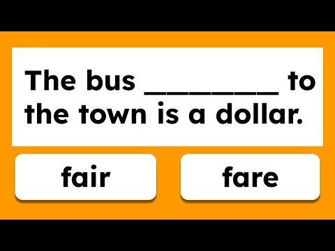 Homonym Quiz