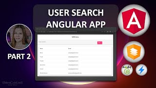 User Search Angular 15 App - Part 2 - Structuring the Parent Component