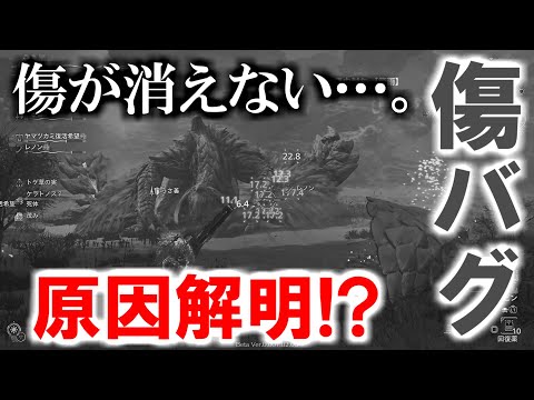 【原因解明】傷が消えない致命的な傷バグ検証結果　モンハンワイルズ