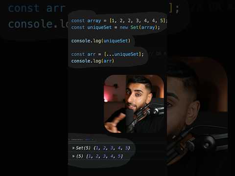 SETS are so powerful for this ONE reason in Javascript! 🤯 #javascript #webdevelopment #tutorial