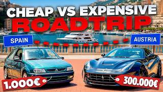 Cheap vs. Expensive Roadtrip! - 3.500 KM across Europe in a Ferrari & a 1.000€ Citroen
