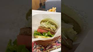 Mos Green Burger Teriyaki (plant-based burger patty) #vegetarian #japan #tokyofoodguide