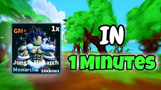 How to get New GM+ Rank Jungle Monarch Shadow Fast in 1 Minutes | Kaiju Update Arise Crossover