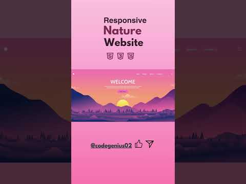 How to learn to code | Nature Website HTML CSS JS | #shorts