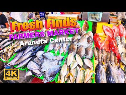 Farmers Market Fresh Finds Cubao Quezon City 🇵🇭 | 4K Food and Waling Tour |