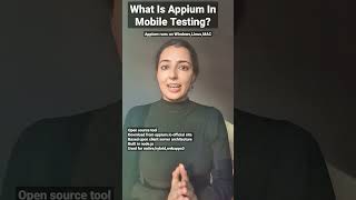 What Is Appium In Test Automation? #automationtesting #testing #shortsyoutube #interviewquestions