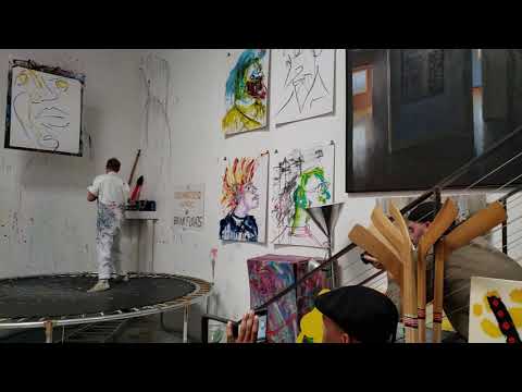 Trampoline painting
