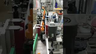 #Roundbottlelabelingmachine, tomato sauce bottle labeling machine #labelingmachine #shorts