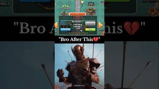 Greatest Nightmare of COC player 💔😥 #clashofclans #coc #shorts #cocshorts