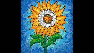 Sunflower#colourful #calmingcreativity #creativepassion #creativetime #artandwellness #artisticmind