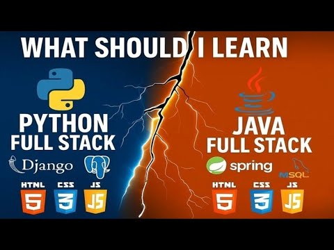 Python Full Stack vs Java Full Stack 🔥| What Should I Learn? | Advantages | Disadvantages | Roadmap 
