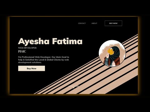 Portfolio Landing Page using HTML  CSS & JavaScript  @PIAIC  @NaveedSarwarOfficial  #coding