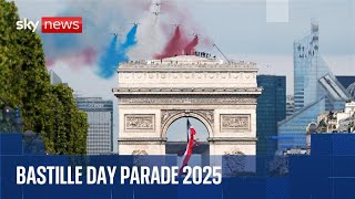 Bastille Day military parade through Paris