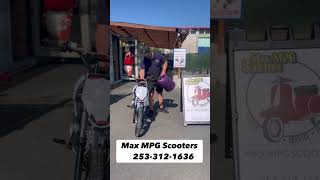 Ssr 125 start up and first ride at Max Mpg Scooters!! #ssr #pitbike #tacoma #scootershop #bikelife