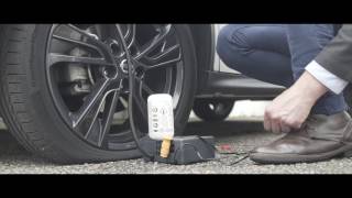 How to use the tyre puncture kit in the Nissan Juke