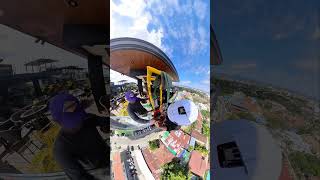 "Conquering new heights — would you dare?"#360View #SkyHigh #Adventure#ropeaccess