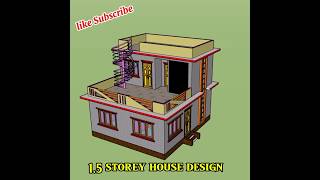 1.5 floor house design #hometour #home #house #housedesign #homedecor #homemade #construction #ghar