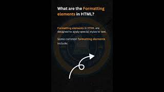 HTML PART 19 #htmltutorial #part19 #htmlcss #html5 #html #formatting #elements #highlights #htmltags
