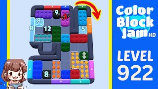 Color Block Jam Level 922 Solution Walkthrough