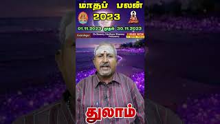 Thulam Rasi November Matha Palangal 2023 | துலாம் ராசிக்கு நவம்பர் மாத பலன்கள்!!!