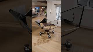 Glass Table Transforms from Round to Square | Sleek Convertible Furniture Design