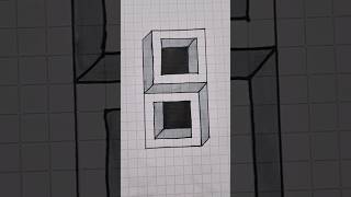 Easy 3D Drawing | 3D Trick #3ddrawing #3dtrick #creativeart #satisfying #viralshorts #shortfeed