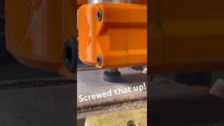 Misjudged that one, but it still worked… | #cnc #crash #shorts