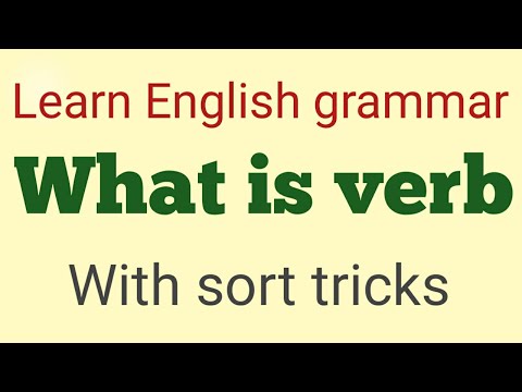 What is verb and how to identify verb in sentence