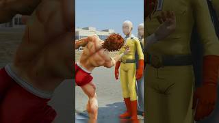ANIME HEROES ONE PUNCH TEST VS SAITAMA- WHO IS STRONGEST | #Shorts | #gta5 | #goku