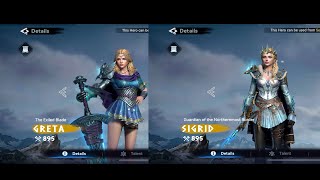 ⚔️ VIKING RISE ⚔️ : : NEW INFANTRY HEROES ⚔️GRETA & SIGRID⚔️