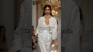 Grace in Every Step ✨ Pearl Perfection on the Runway 👑 #AIFashion #PearlJacket #runway