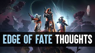 Destiny 2: The Edge of Fate - First Impressions Are Not Great, With One Exception