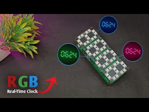 DIY Smart Table Clock: Arduino-Powered Multi-Color Clock | How to make a smart clock using Arduino