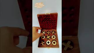 Wooden Tic Tac Toe #tictactoe #solitaires #tictactoegame #tictac #woodengames #solitaire #yb #ybreel