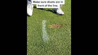 low point feedback drill #divot #fixdivot #irons #shorts #golfing #greenkeeping #golfclub #tiktok