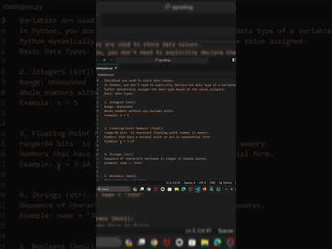 Datatypes  in python || python programming in telugu Day-3 #pythonprogramming #tutorial
