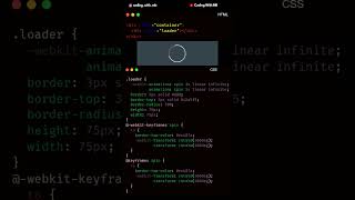 CSS loader #6 | HTML | CSS | UI #loader #coding