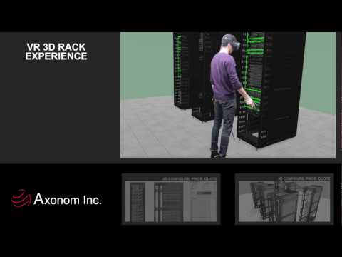 Data Center Rack 2D and 3D CPQ with Virtual Reality Experience