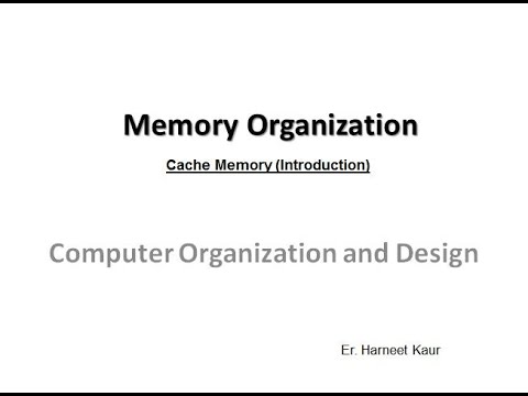 Memory Organization (Part 4)-Cache Memory -Introduction