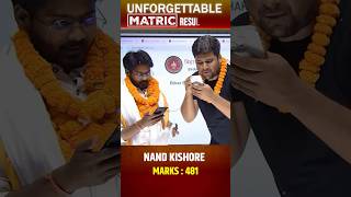 Nand Kishore 481/500 | Bihar Board Matric Result 2025 | #unforgettableresult2025