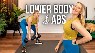 30 min. Lower Body & Abs Supersets Strength Training