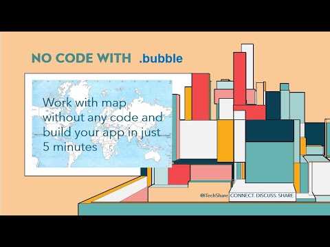 Low Code No Code with Bubble.io - Search and Save location on the map in just 5 minutes without code